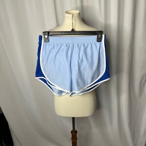 Nike Dri-Fit Running Shorts Blue White Trim Size M | Athletic Workout Shorts